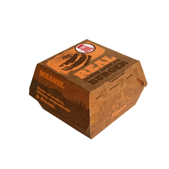 Brown Burger Box
