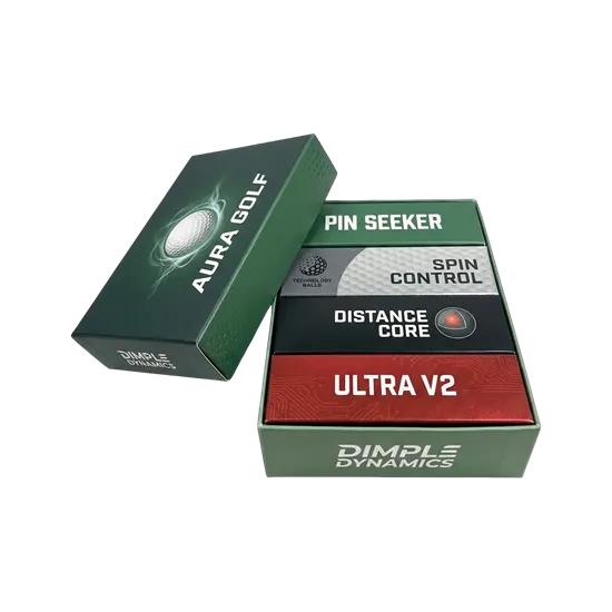 Lid & Base Golf Ball Boxes