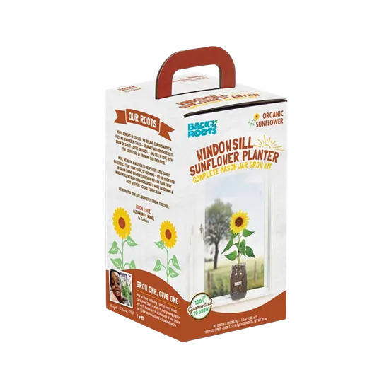 Windowsill Flower Kit Packaging