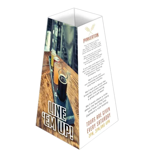 4 Sided Tent Card