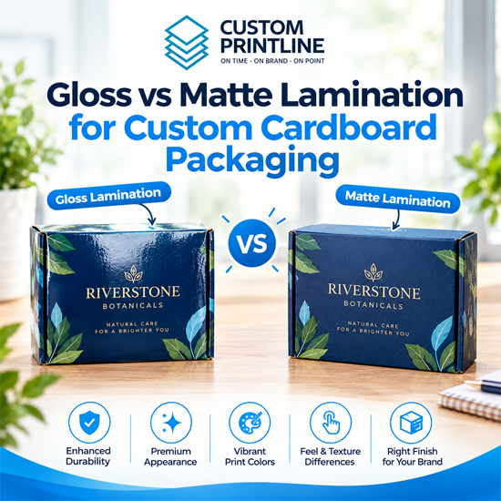 Gloss vs Matte Lamination for Custom Cardboard Packaging
