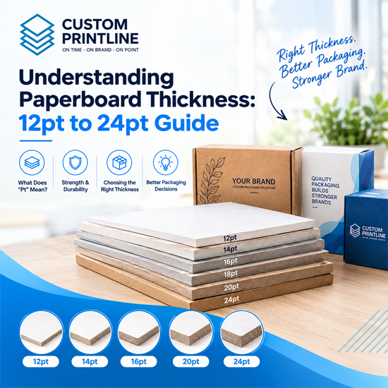 Understanding Paperboard Thickness: 12pt to 24pt Guide