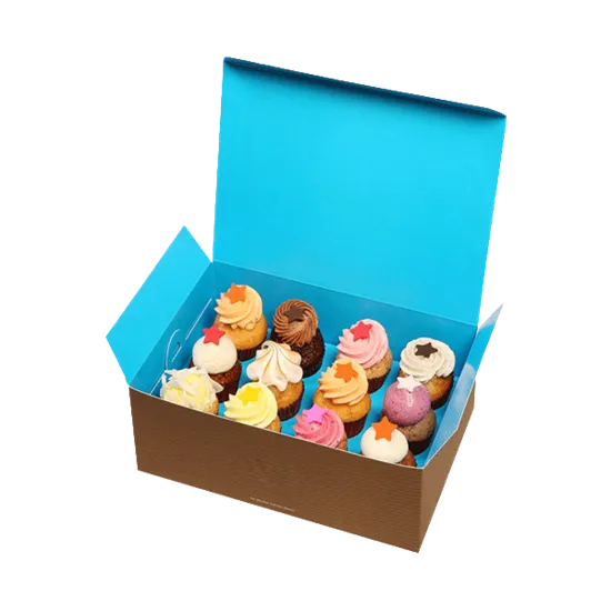 Cardboard Cup Cake Box with Insert