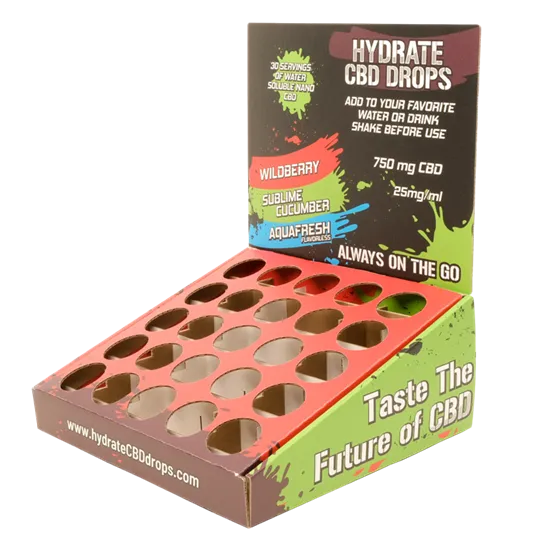 CBD Drops Display Box with Insert