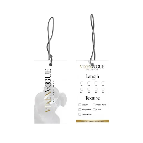 Hair Extension Hang Tag