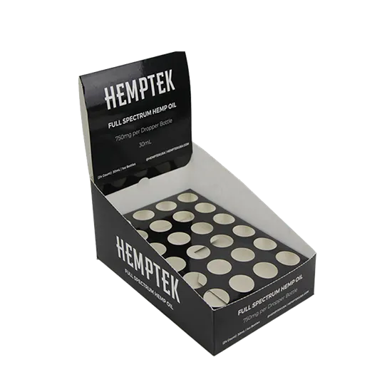 Hemp Oil Display Box with Insert