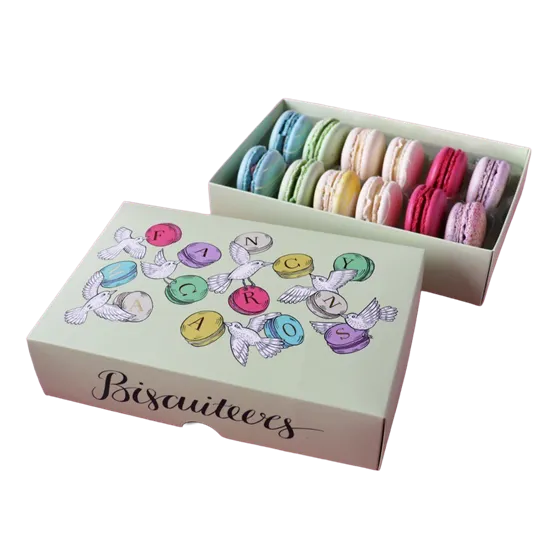 Lid & Base Macaron Box